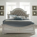 Magnolia Manor King Uph Bed, Dresser & Mirror, Night Stand