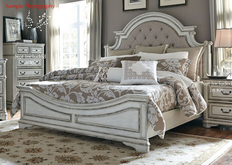 Liberty Magnolia Manor Queen Upholstered Headboard in Antique White