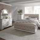 Magnolia Manor Queen Uph Sleigh Bed, Dresser & Mirror, Chest image