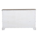 Magnolia Manor Leg 9 Drawer Dresser in Antique White