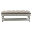 Magnolia Manor Bed Bench in Antique White
