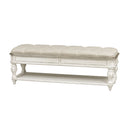 Magnolia Manor Bed Bench in Antique White image