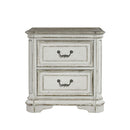 Magnolia Manor Two Drawer Nightstand in Antique White image