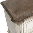 Magnolia Manor Two Drawer Nightstand in Antique White