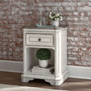 Liberty Magnolia Manor 1 Drawer Night Stand in Antique White
