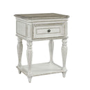 Magnolia Manor Leg Nightstand in Antique White image