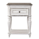 Magnolia Manor Leg Nightstand in Antique White
