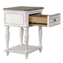 Magnolia Manor Leg Nightstand in Antique White