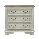 Magnolia Manor 3 Drawer Bedside Chest in Antique White image