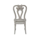 Liberty Furniture Magnolia Manor Splat Back Side Chair in Antique White (Set of 2)