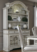 Liberty Furniture Magnolia Manor Display China in Antique White