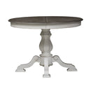 Liberty Furniture Magnolia Manor Round/Oval Pedestal Table in Antique White image