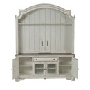 Liberty Magnolia Manor Entertainment TV Stand w/Hutch in Antique White image
