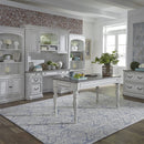 Liberty Magnolia Manor Credenza with Hutch in Antique White 244-HOJ-CHS