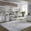 Liberty Magnolia Manor Credenza with Hutch in Antique White 244-HOJ-CHS