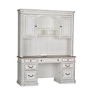 Liberty Magnolia Manor Credenza with Hutch in Antique White 244-HOJ-CHS image