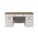 Liberty Magnolia Manor Jr Executive Desk in Antique White 244-HOJ-DSK image