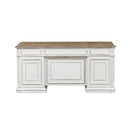 Liberty Magnolia Manor Jr Executive Desk in Antique White 244-HOJ-DSK