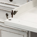 Liberty Magnolia Manor Jr Executive Desk in Antique White 244-HOJ-DSK