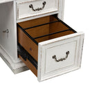 Liberty Magnolia Manor Jr Executive Desk in Antique White 244-HOJ-DSK