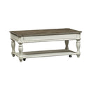 Magnolia Manor Lift Top Cocktail Table in Antique White image
