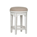 Liberty Magnolia Manor Console Swivel Stool in Antique White