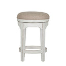 Magnolia Manor Console Swivel Stool in Antique White