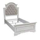 Liberty Magnolia Manor Twin Upholstered Bed in Antique White
