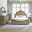 Magnolia Manor King Panel Bed, Dresser & Mirror, Chest, Night Stand image