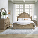Magnolia Manor King Panel Bed, Dresser & Mirror, Night Stand image