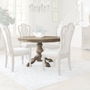 Liberty Furniture Magnolia Manor Pedestal Dining Table in Weathered Bisque image