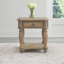 Liberty Furniture Magnolia Manor End Table in Weathered Bisque image