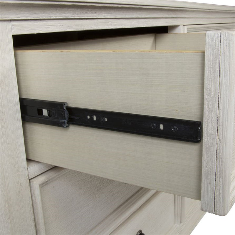 Liberty Funiture Bayside Leg Nightstand in Antique White