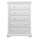 Summer House 5 Drawer Chest in White image