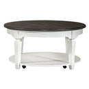 Allyson Park Round Cocktail Table in White image