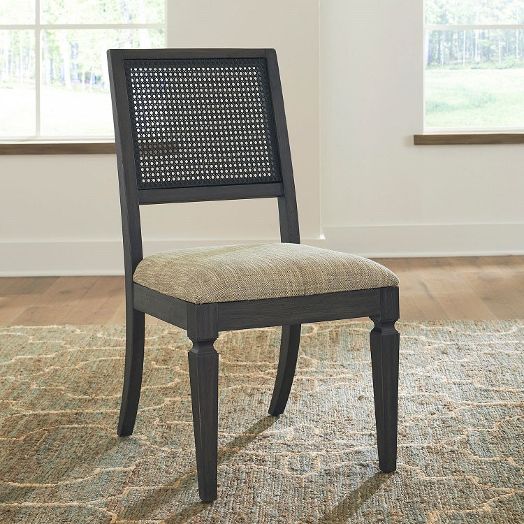 Liberty Furniture Caruso Heights Panel Back Side Chair (Set of 2) in Aged Whiskey