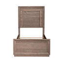 Liberty Furniture Horizons Twin Panel Bed with HB Lights in Graystone
