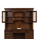 Brayton Manor Jr Executive Credenza Hutch in Cognac image