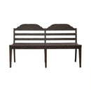 Paradise Valley Ladder Back Bench in Saddle Brown image