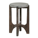 Cascade Chair Side Table in Wire Brush Rustic Brown