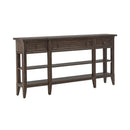 Paradise Valley Hall Console Table in Saddle Brown EST SHIP TIME APPX 4 WEEKS