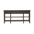 Paradise Valley Hall Console Table in Saddle Brown EST SHIP TIME APPX 4 WEEKS