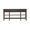 Liberty Furniture Paradise Valley Hall Console Table in Saddle Brown EST SHIP TIME APPX 4 WEEKS