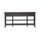 Paradise Valley Hall Console Table in Saddle Brown EST SHIP TIME APPX 4 WEEKS