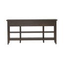 Liberty Furniture Paradise Valley Hall Console Table in Saddle Brown EST SHIP TIME APPX 4 WEEKS