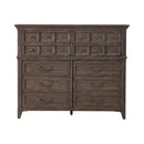 Paradise Valley 10 Drawer Chesser in Saddle Brown