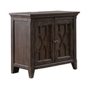Paradise Valley 2 Door Bedside Chest with Charging Station in Saddle Brown