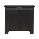Paradise Valley 2 Door Bedside Chest with Charging Station in Saddle Brown