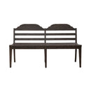 Paradise Valley Ladder Back Bench in Saddle Brown image