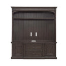 Liberty Furniture Paradise Valley Entertainment Center in Saddle Brown